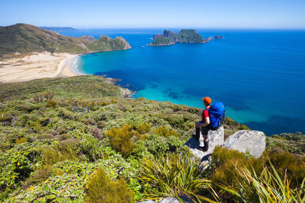 Female Hiker, Rakiura National Park, Stewart Island Rakiura, New Zealand