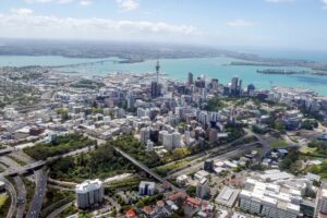 Aerial view of Auckland