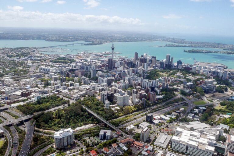 Aerial view of Auckland