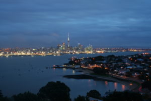 Accent Health Recruitment | Medical Recruitment in New Zealand: Everything International Doctors Need to Know Auckland Harbour at dusk